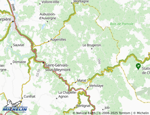 Carte MICHELIN Le Bost de Cheix - ViaMichelin