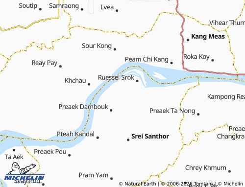 Mapa MICHELIN Svay Sach Phnum - ViaMichelin