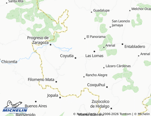 Mapa MICHELIN Coyutla - ViaMichelin