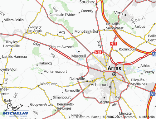 MICHELIN Étrun map - ViaMichelin