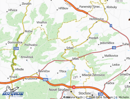 Mappa MICHELIN Srbeč - ViaMichelin