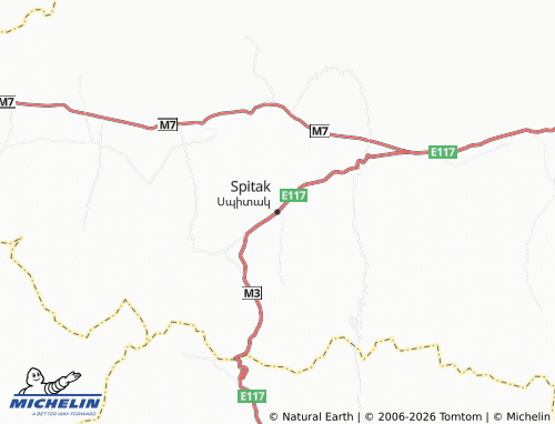 Mappa MICHELIN Spitak - ViaMichelin