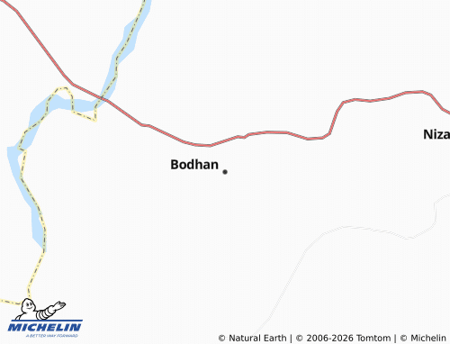 Mappa MICHELIN Bodhan - ViaMichelin
