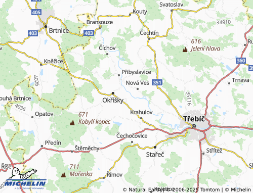 MICHELIN Petrovice map - ViaMichelin
