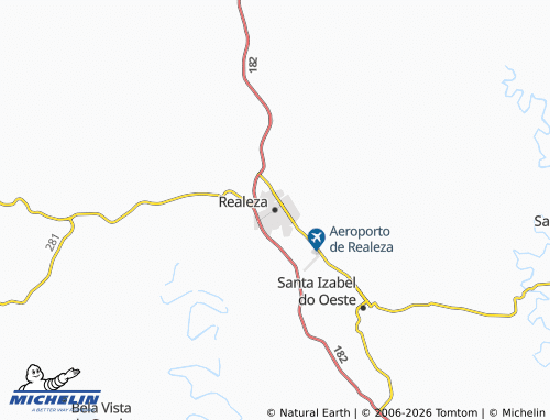 Mapa MICHELIN Realeza - ViaMichelin