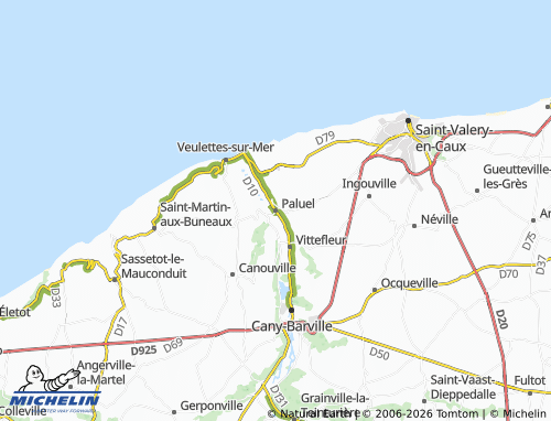Mapa MICHELIN Paluel - ViaMichelin