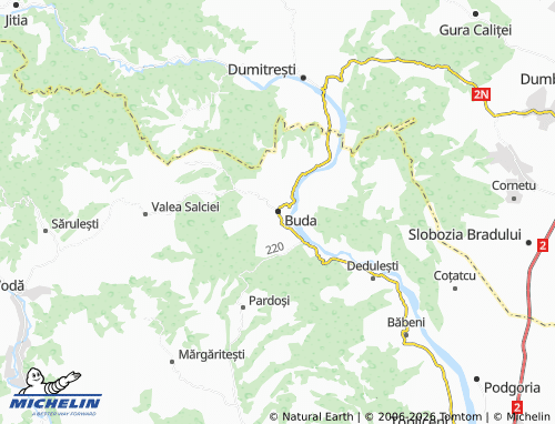 MICHELIN Buda map - ViaMichelin