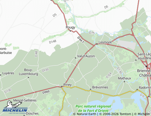 Mapa MICHELIN Val-d'Auzon - ViaMichelin