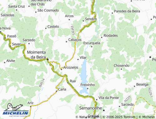 MICHELIN Vilar map - ViaMichelin