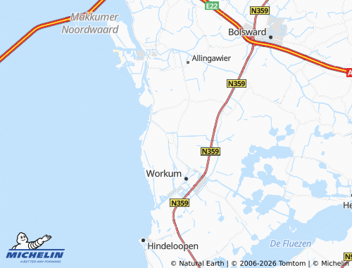 MICHELIN-Landkarte Ferwoude - ViaMichelin