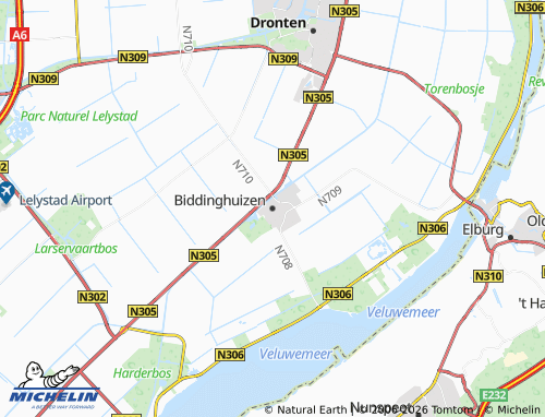 MICHELIN-Landkarte Biddinghuizen - ViaMichelin