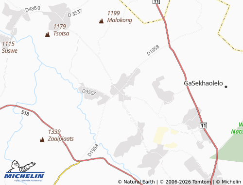MICHELIN-Landkarte Mapela - ViaMichelin