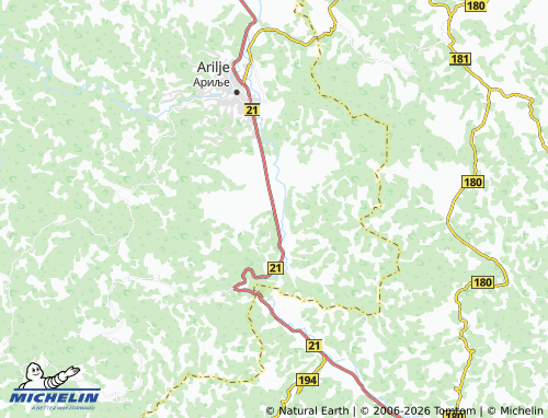 Mapa MICHELIN Stupčevići - ViaMichelin