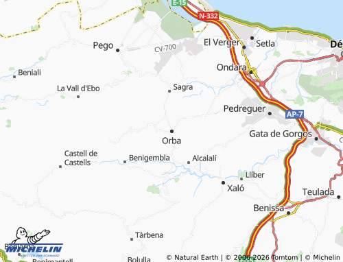 Mappa MICHELIN Orba - ViaMichelin