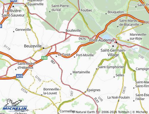 MICHELIN Fort-Moville map - ViaMichelin