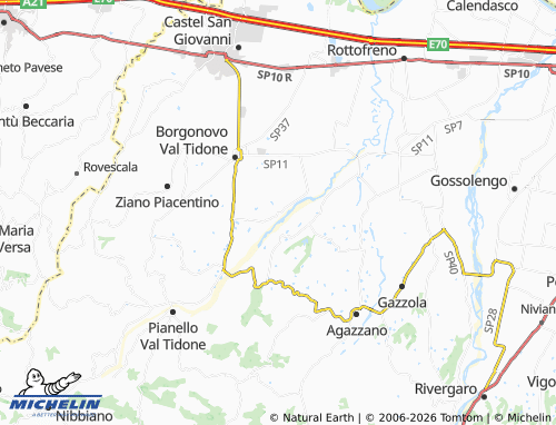 MICHELIN Bilegno map - ViaMichelin