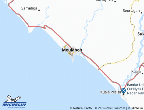 Mapa MICHELIN Meulaboh - ViaMichelin