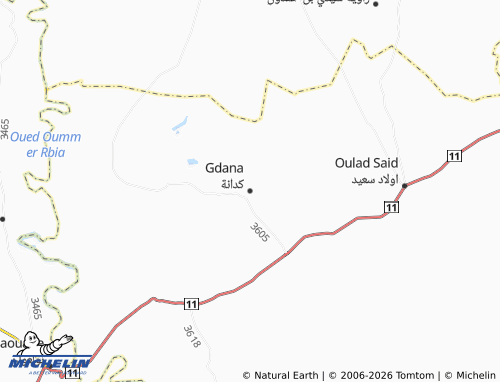 MICHELIN Kdanah map - ViaMichelin