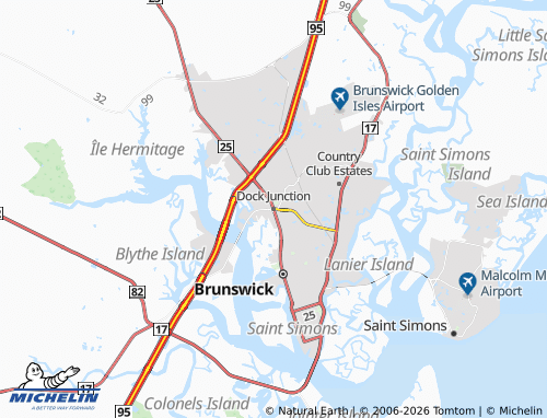 Mapa MICHELIN Dock Junction - ViaMichelin