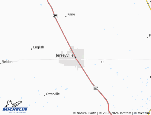 Carte MICHELIN Jerseyville - ViaMichelin