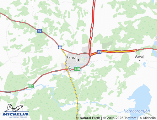 MICHELIN-Landkarte Skara - ViaMichelin
