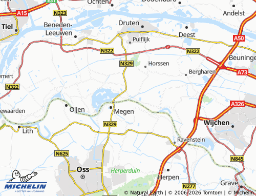 MICHELIN Appeltern map - ViaMichelin