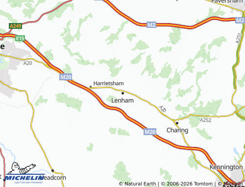 Carte MICHELIN Lenham - ViaMichelin