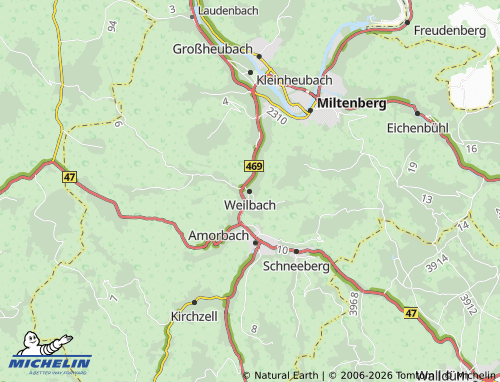 Mapa MICHELIN Weilbach - ViaMichelin