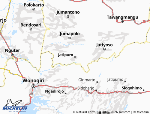 MICHELIN Jatipuro map - ViaMichelin
