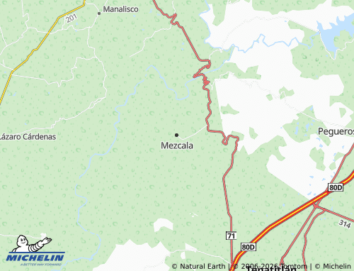 MICHELIN Mezcala map - ViaMichelin