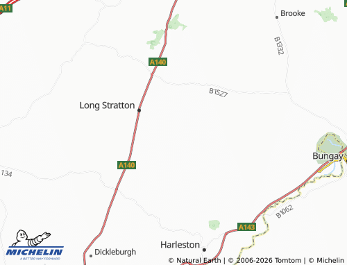 Carte MICHELIN Shelton & Hardwick - ViaMichelin