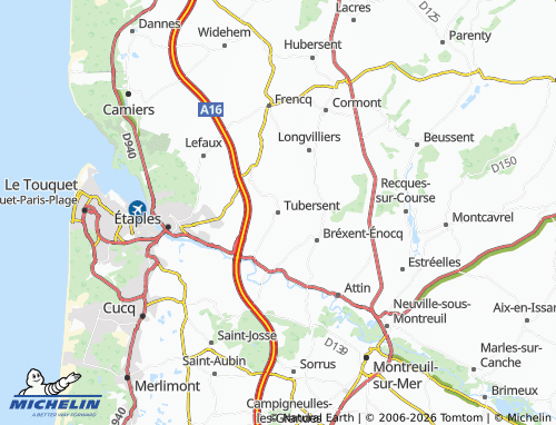 Carte MICHELIN Tubersent - ViaMichelin