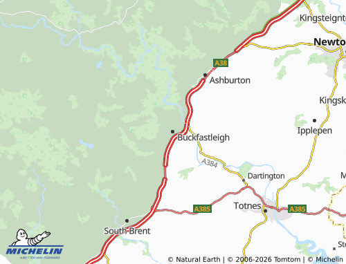 Carte MICHELIN Buckfastleigh - ViaMichelin