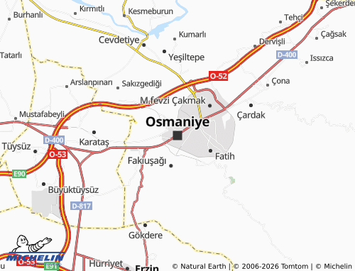 Mapa MICHELIN Osmaniye - ViaMichelin