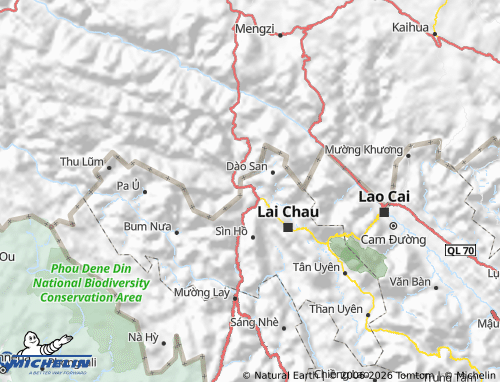 Mapa MICHELIN Phong Thổ - ViaMichelin