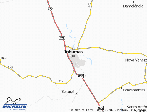 Carte MICHELIN Inhumas - ViaMichelin