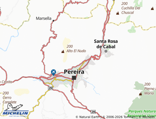 MICHELIN Santana map - ViaMichelin