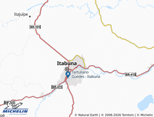 MICHELIN Santa Inês map - ViaMichelin
