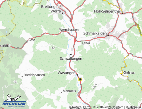 MICHELIN Schwallungen map - ViaMichelin