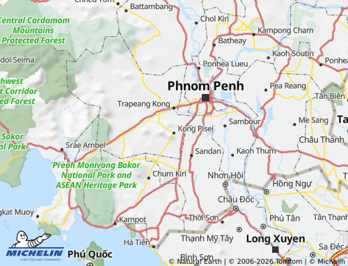 MICHELIN Kong Pisei map - ViaMichelin