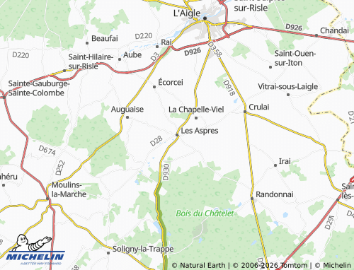 MICHELIN Les Aspres map - ViaMichelin
