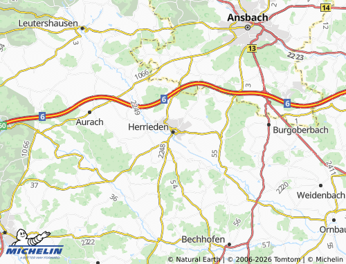 Mappa MICHELIN Herrieden - ViaMichelin
