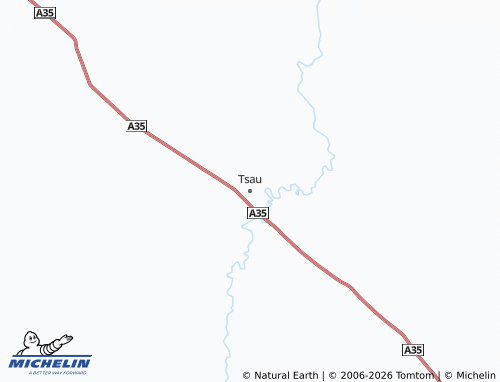 Mapa MICHELIN Tsau - ViaMichelin