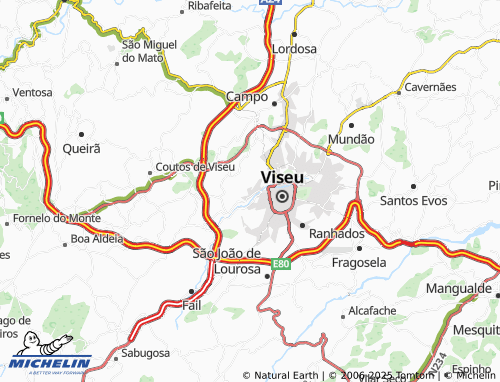 MICHELIN Orgens map - ViaMichelin