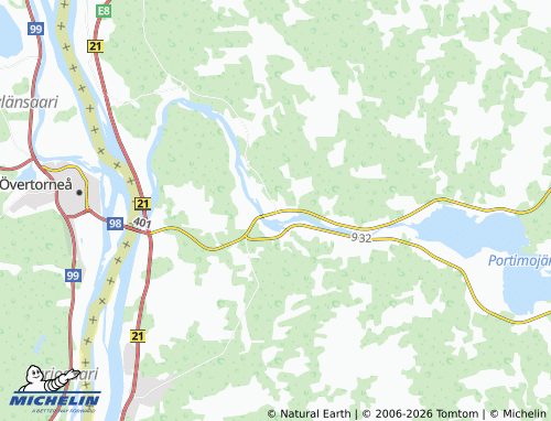MICHELIN Tengeliö map - ViaMichelin