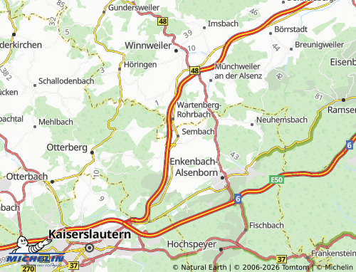 MICHELIN Sembach map - ViaMichelin