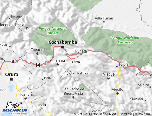 MICHELIN Germán Jordán map - ViaMichelin