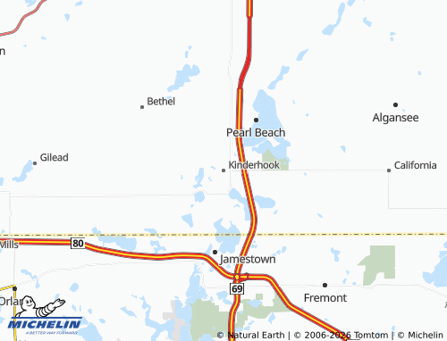 Mapa MICHELIN Kinderhook - ViaMichelin