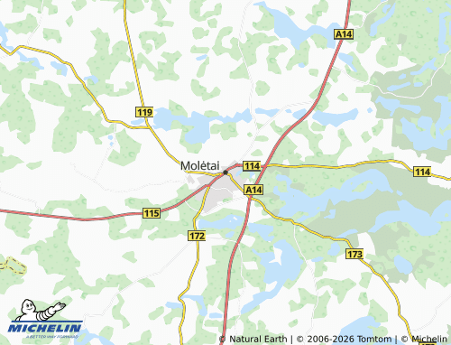 Mappa MICHELIN Molėtai - ViaMichelin
