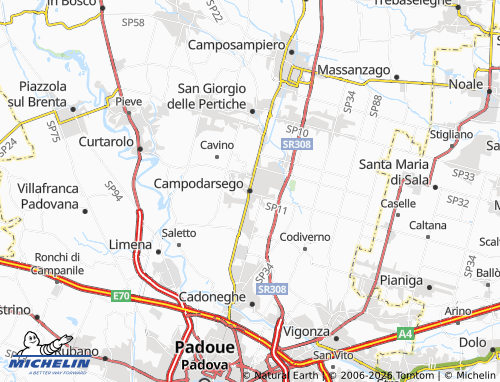 Mappa MICHELIN Campodarsego - ViaMichelin